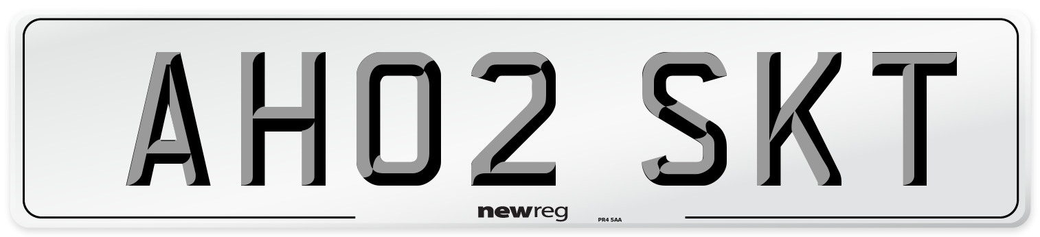 AH02 SKT Number Plate from New Reg